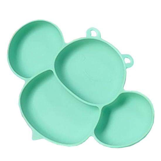 divided silicone plate with suction for kids