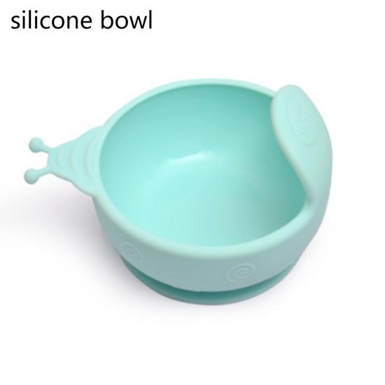  Silicone Suction Shatter-resistant Baby Practice Eating Cartoon Bowl