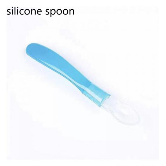 Baby soft silicone training spoon