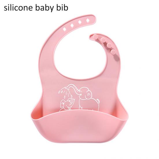 Food grade waterproof silicone baby bibs