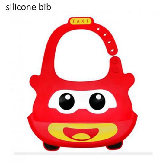 Food grade waterproof silicone baby bibs