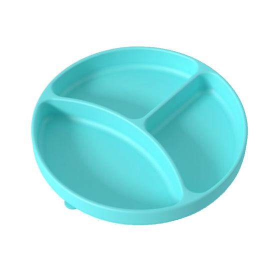 divided silicone plate with suction for kids