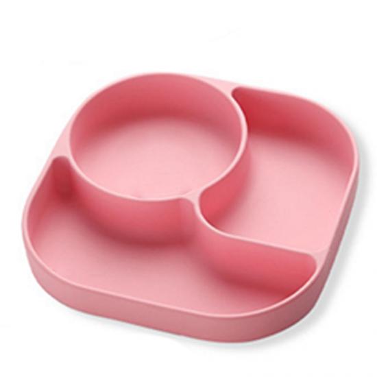 divided silicone plate with suction for kids