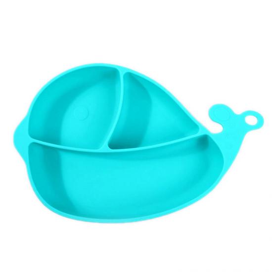 divided silicone plate with suction for kids