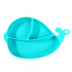 divided silicone plate with suction for kids