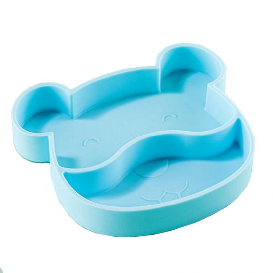 divided silicone plate with suction for kids