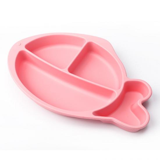 divided silicone plate with suction for kids