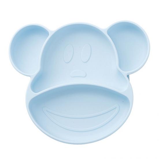 divided silicone plate with suction for kids