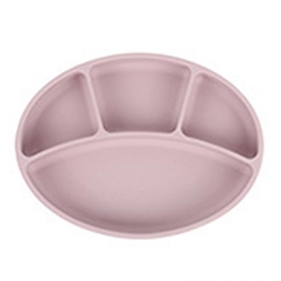 divided silicone plate with suction for kids