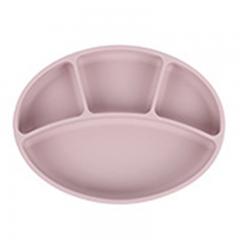 divided silicone plate with suction for kids