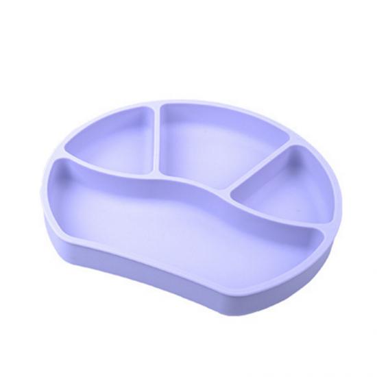 divided silicone plate with suction for kids