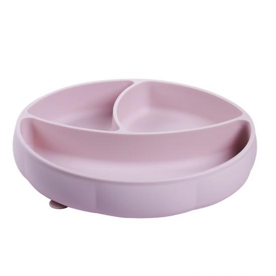 divided silicone plate with suction for kids