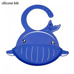 Food grade waterproof silicone baby bibs