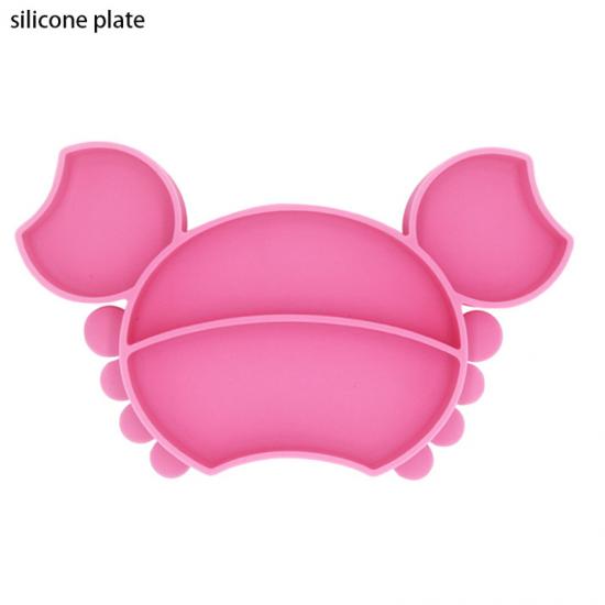 divided silicone plate with suction for kids