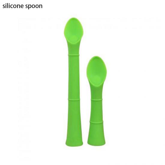 Baby soft silicone training spoon