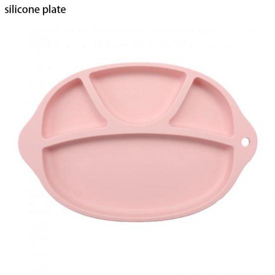 divided silicone plate with suction for kids