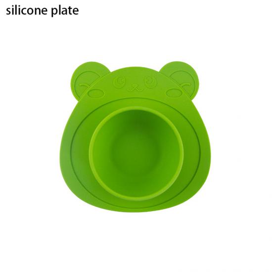  Silicone Suction Shatter-resistant Baby Practice Eating Cartoon Bowl