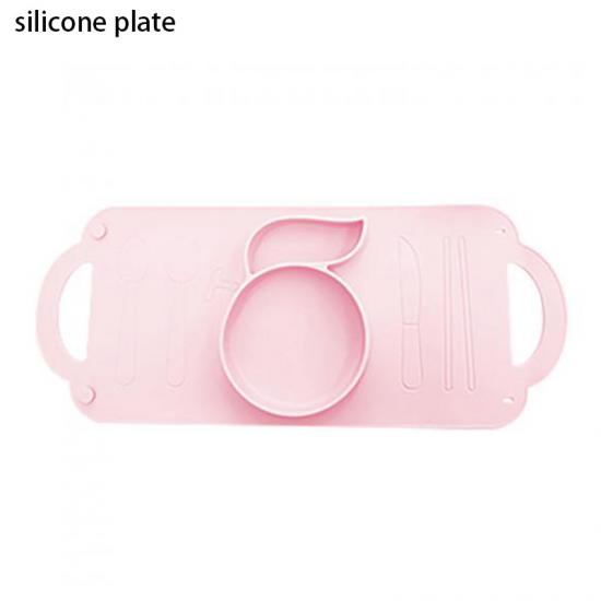 divided silicone plate with suction for kids