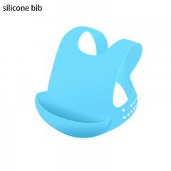 Food grade waterproof silicone baby bibs