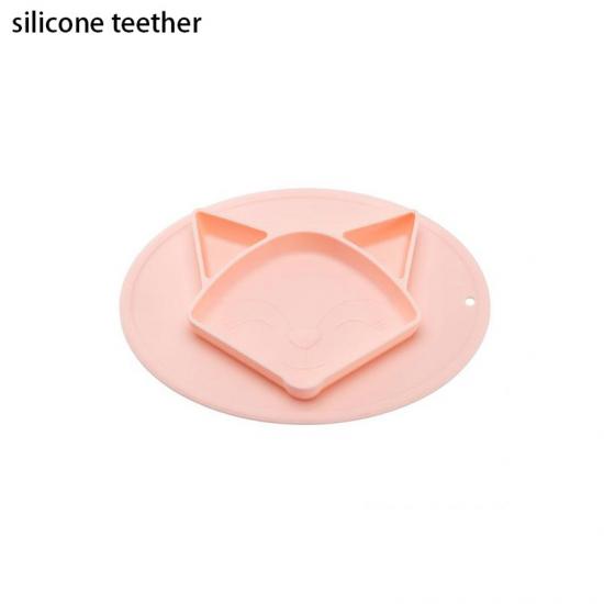 divided silicone plate with suction for kids