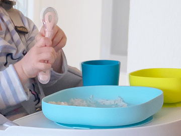 Silicone baby spoon